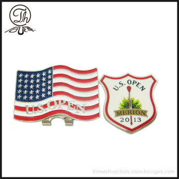 US metal golf ball markers for hats